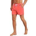 thumbnail image 4 of INSPIRE CHIC Men's Summer Elastic Waist Solid Board Shorts with Pockets 38 Light Red, 4 of 4