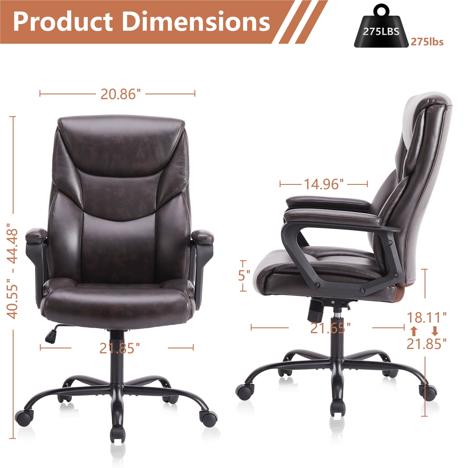 MAYEERTY Armless Office Desk Chair, Fabric Padded Modern Swivel,Height Adjustable Wide Seat Computer Task Vanity Chair for Home Office,Mid Back Accent Chair,Gray