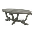 thumbnail image 3 of Furniture of America Draste Oval Wood Indoor Coffee Table, Vintage Gray Oak, 3 of 11