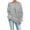 Gray, variant on Women Off Shoulder Sweatshirts with Drawstring Oversized Casual Trendy Pullover Long Sleeve Tops Solid Color (XL, Red)