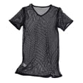 thumbnail image 7 of TSSOE Men's Mesh See Through Fitted Short Sleeve Muscle Top Black M, 7 of 7
