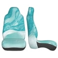 thumbnail image 3 of Sikiie Teal Turquoise 1 Car Seat Protector 2 Pack Car Seat Cushion Mat, Car Seat Covers for SUV, Truck, Van, 3 of 7