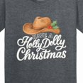 thumbnail image 4 of Inktastic Holly Dolly Christmas Cowboy Hat Festive Youth T-Shirt, 4 of 5