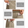 thumbnail image 4 of Pantalones cortos cargo de senderismo Pudolla para hombre Dusty Khaki XXL, 4 of 7