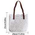 thumbnail image 2 of Bolso de mano para mujer elegante coreano Mori encaje bolso con asa superior bolso de compras tipo cubo, 2 of 9