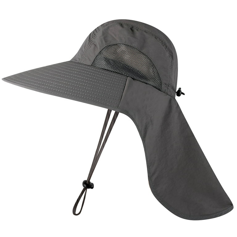 Anself Fishing Wide Brim Sun Hat with Neck Flap for Travel Camping Hiking  Boating