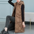thumbnail image 6 of JURANMO Women's Ultra Light Long Down Vest,2024 Winter Women Warm Sleeveless Vests Long Jacket with Pockets Down Parkas Jackets Classic Solid Color Trendy Full Zipper Up Coats Lightweight, 6 of 6