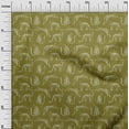thumbnail image 3 of oneOoneCottonJerseyDarkOliveGreenFabricAnimalSewingCraftProjectsFabricPrintsByYard58InchWide, 3 of 4