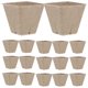 thumbnail image 2 of 50 macetas cuadradas de turba para plántulas, macetas de papel para viveros, macetas para iniciar plantas de flores con orificios de drenaje, kits de macetas de inicio DIY para niños y adultos, 2 of 8