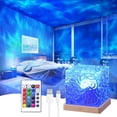 thumbnail image 1 of Ocean Wave Projector Light, 16 Colors Rechargeable Luminorthe Cube Lamp with Touch and Remote Control, Bringing Romance and Tranquility, 1 of 7