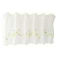 thumbnail image 2 of Embroidered Window Tiers Kitchen Cafe Half Curtains Eyelet Valance Decor, 3 Colors And 6 Sizes Available Green 30x120cm, 2 of 7