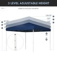 thumbnail image 5 of Outsunny 13" x 13" Dark Blue Pop Up Instant Outdoor Canopy, Height Adjustable, 5 of 9