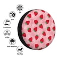 thumbnail image 3 of Bingfone Strawberry Spare Tire Cover Weatherproof Universal Wheel Protectors for RV Camper Travel Trailer SUV Truck-17 inch, 3 of 8