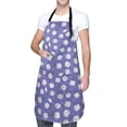 thumbnail image 3 of Goofa Daisies Flowers Printed Waterproof Apron 33" Chef Aprons for Men Heavy Duty Chemical Work Apron Adjustable Bib Apron, 3 of 9