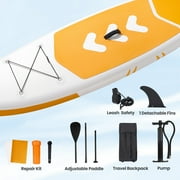 Naipo 120x30x6 Inflatable Paddle Board Stand Up Paddle Board SUP Board Ultra-Light (17LBS) For Summer Surfing, Orange