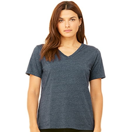 Bella + Canvas Women's Relaxed Jersey Short Sleeve V-Neck Tee B6405