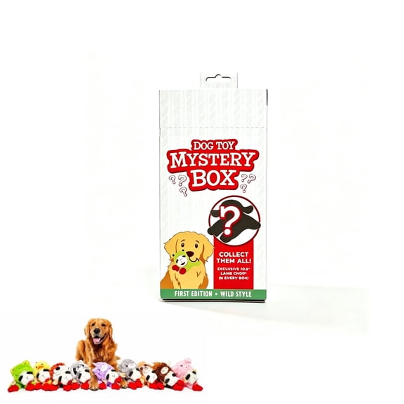 Lamb Chop Mystery Box Dog Interactive Plush Toy,Soft Surprise Plush for Cats and Small Dogs,Fun Mystery Pet Toy for Playtime and Cuddling