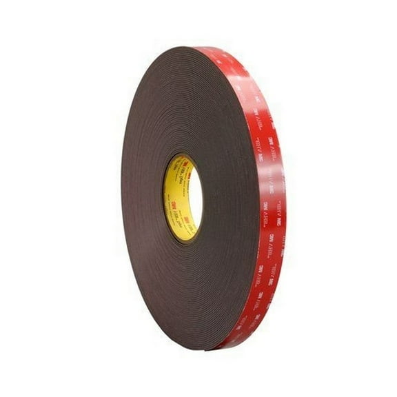 3M 4979F VHB™ Tape Black 1/2" x 5 Yard Roll (62 Mil)
