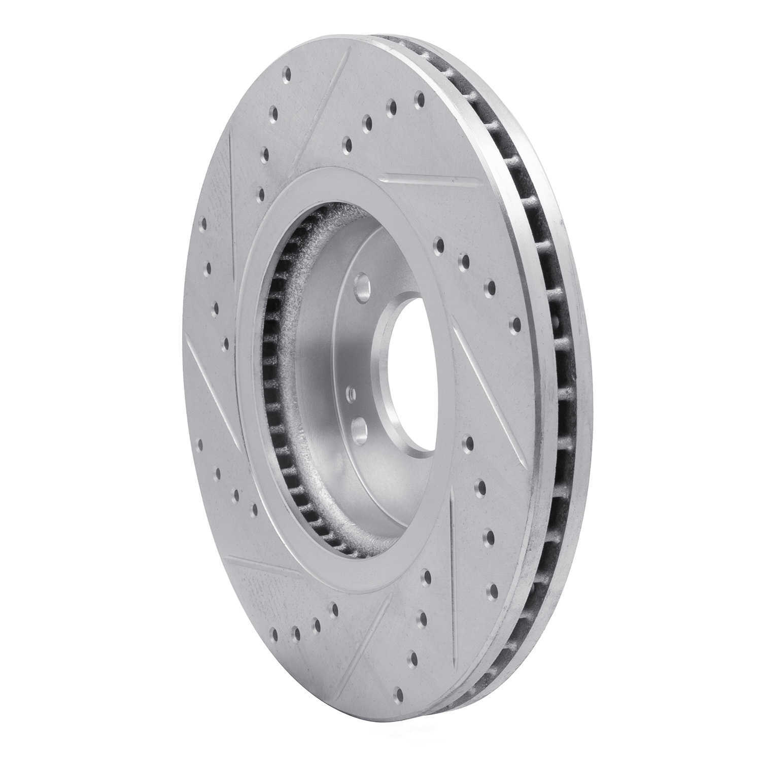 Dynamic Friction Company 631-03051R DFC Brake Rotor - Drilled And Slotted - Silver