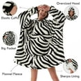 thumbnail image 2 of Wearable Blanket Hoodie Oversize Sherpa Fleece Hooded Blanket for Adults and Kids Snuggie Sweatshirt for Women Men, 2 of 5