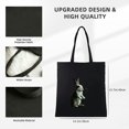 thumbnail image 3 of COMIO Canvas Tote Bag for Women Funny Rabbit Hand Shadow Puppets Bunny Figure Pop Art 14.1x15.7in, 3 of 6
