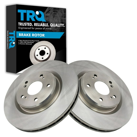 TRQ Front Brake Rotors Set Vented Fits Select 2019-2023 Acura RDX