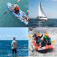thumbnail image 5 of Waterproof Dry Bag Backpack Waterproof Phone Pouch 24L/12L/6L Floating Dry Sack for Kayaking Boating Sailing Canoeing Rafting Hiking Camping Outdoors Activities, 5 of 5