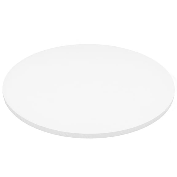 OUNONA Round Stretched Canvas, White Wood Frame, Cotton Panels for Drawing Use