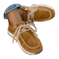 thumbnail image 1 of Pandaie Mocassins pour Femmes Confortables à Lacets Classiques Rétro Espadrilles Affaires Formelles Travail Marche Course Chaussures Décontractées Orange 9, 1 of 7