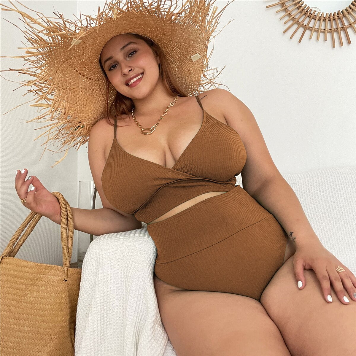 huge breast bikini