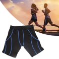 thumbnail image 1 of Pantalones cortos de compresión ANGGREK para hombre Rayas azules Alta elasticidad Secado rápido, 1 of 7