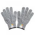 thumbnail image 1 of 1 o 2 pares de guantes resistentes a cortes de grado alimenticio, protección de nivel 5, guantes de seguridad para cortes en la cocina, para abrir ostras, procesar filetes de pescado, cortar con, 1 of 7