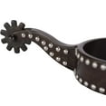 thumbnail image 4 of Schneiders Antiqued Brown Steel Spurs with Dots for Horses | Western Riding | Size Ladies, 4 of 4