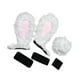 thumbnail image 5 of Orejas de casco de motocicleta con cola, lindos accesorios para casco, decoración para casco. Blanco, 5 of 9
