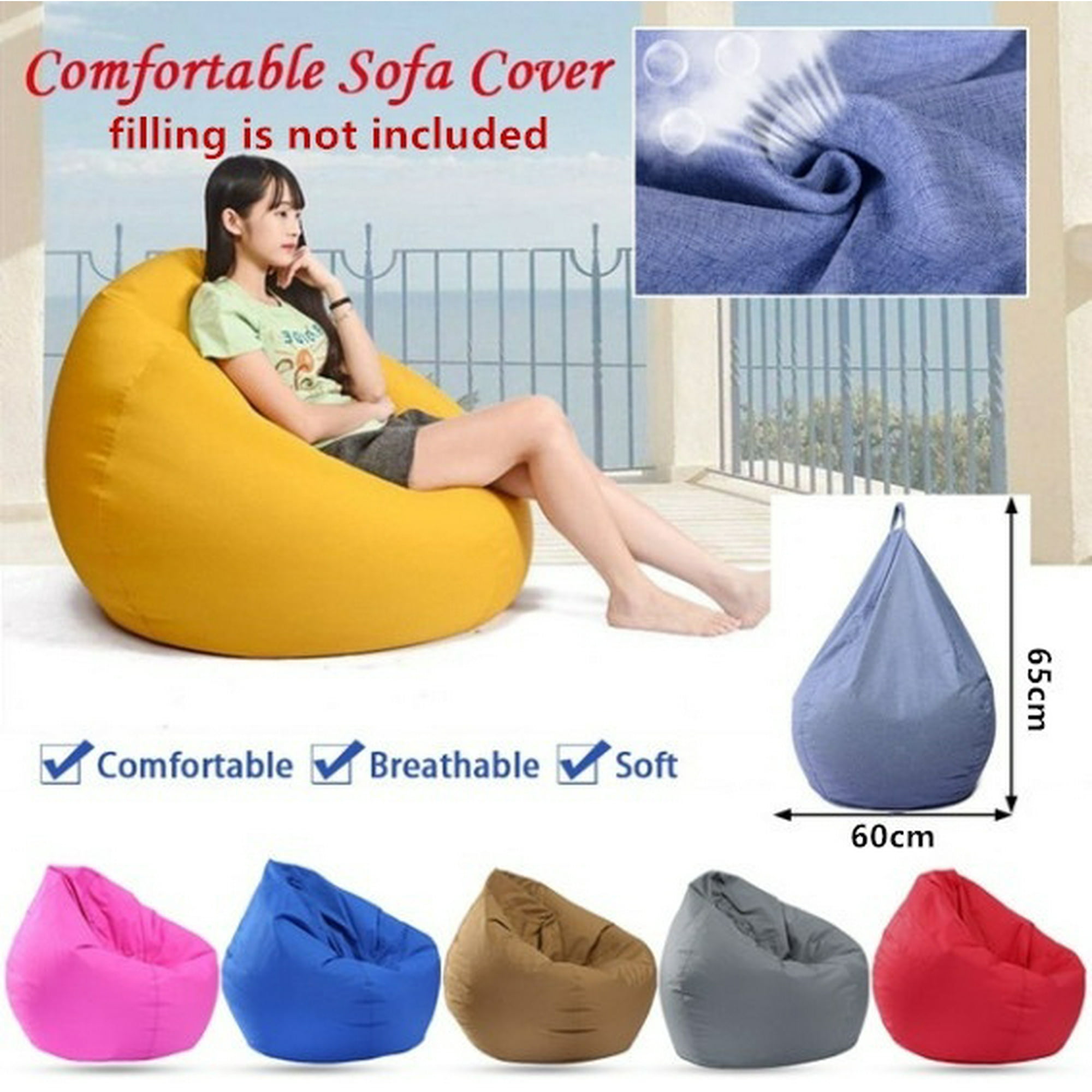 Bean bag chair slipcover hotsell