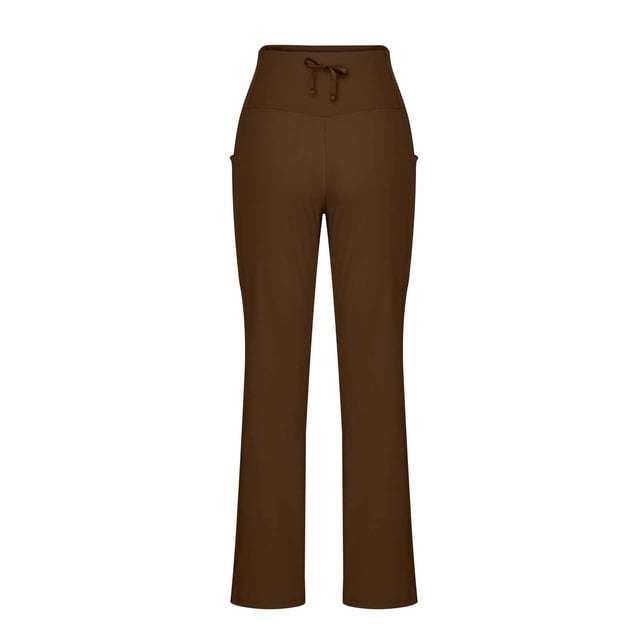 aidice Yoga Pants for Women Workout Drawstring Athletic High Waisted Gym Boot Cut Pants with Pockets