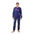 thumbnail image 2 of Michellecmm Family Christmas Pajamas, Long Sleeve Elk/Christmas Tree/Plaid/Snowflake Print Hooded Jumpsuit Sleepwear, 2 of 5