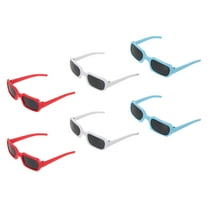 TABLZONE Plastic Doll Glasses Fashion Accessory Assorted Color 6Pcs