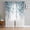 Blue, variant on Teal Blue Eucalyptus Leaves Semi Sheer Curtains 45 Inch Length 2 Panels Set,Spring Floral Summer Botanical Sheer Kitchen Curtain Privacy Voile Window Curtain for Living Room Bedroom Rod Pocket Drapes
