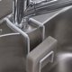 thumbnail image 3 of Organizador de esponjas de metal inoxidable | Soporte para grifo de fregadero | Estante de hierro con drenaje para encimera de cocina, cepillo para platos, soporte para esponja, barra de baño, 3 of 5