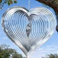 thumbnail image 2 of TGHTBA-Wind Spinner Garden Decor, for Women, Gifts for Grandma and Mom, 3D Heart 12-Inch Stainless Steel Hanging Yard Spinner for Outdoor & Indoor Metal Decoration, 1 Pack, 2 of 4