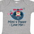 thumbnail image 4 of Inktastic Mimi and Pappy Love Me Baby Boy Boys Baby Bodysuit, 4 of 5