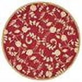 thumbnail image 3 of Transitional Rug - Easy Care Polypropylene -Red/Gold-Color:Red/Gold,Design:Transitional,Shape:Round,Size:6'L x 6'W, 3 of 5