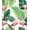 White, Pattern 2, variant on Flatwoven High Traffic Area Rug, Tropical Playful Flamingo Aesthetic, Non Slip, Stain Resistant, Washable Area Rugs for Living Room, Bedroom(Pink, 4X6)
