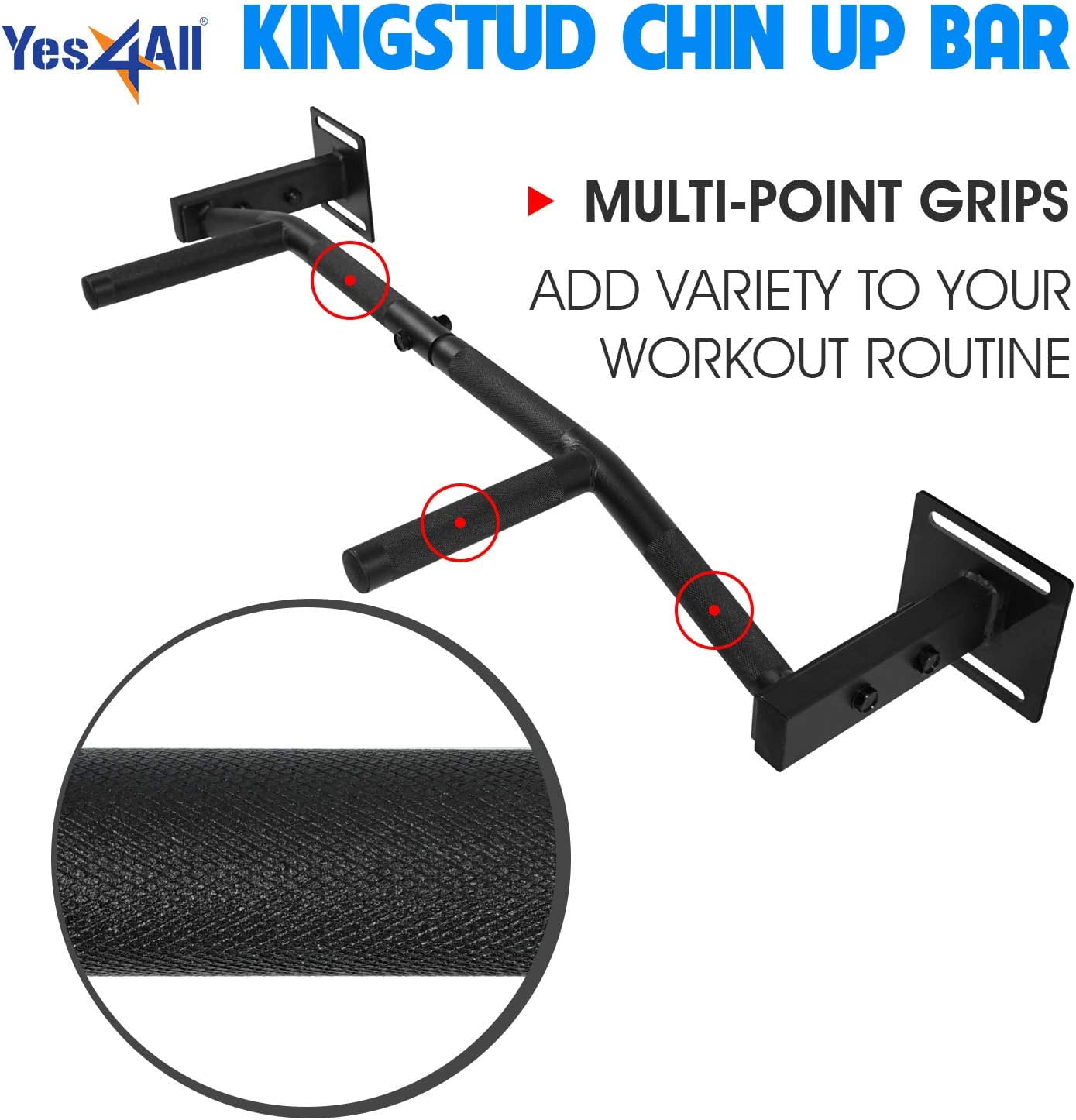 Yes4All Kingstud Chin Up Bar