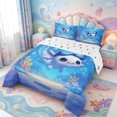 thumbnail image 2 of Manfei Axolotl Print Full Size Comforter Sets,Ocean Themed Salamander Bedding Comforter Set,Polkadot Reversible,3-Piece,1 Comforter and 2 Pillowcases, 2 of 7