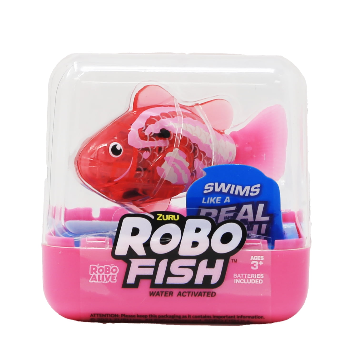 Zuru Robo Fish Water Activated Robo Alive Robotic Swimming Fish 6 Pack Different Color Pets Walmart