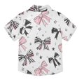 thumbnail image 2 of Dailycode Small Short Sleeve Button Down Shirts Bowknot Star Casual Shirt 3-10 Years, 2 of 9