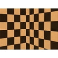 thumbnail image 1 of Ahgly Company Indoor Rectangle Patterned Black Bean Brown Area Rugs, 2' x 4', 1 of 6
