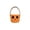 A003- Orange, variant on Halloween Candy Bucket, 9 X 7 X 6 Inch Woven Cotton Rope Trick Or Treat Basket, White Ghost Face Halloween Bucket for Student, Spooky Home Halloween Decoration for Party Favors